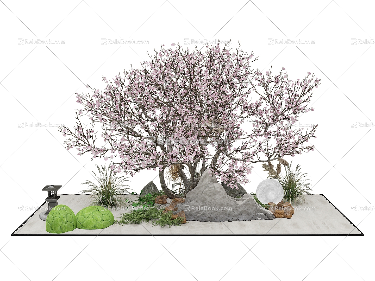 Outdoor Landscape Chinese Landscape Small Landscape Chinese Plant Landscape 3d model