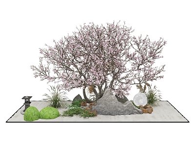 Outdoor Landscape Chinese Landscape Small Landscape Chinese Plant Landscape 3d model