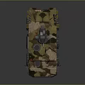 Camouflage Utility Vehicle With Multi Wheel Design And Roof Mounted Equipment