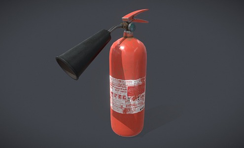 Modern fire extinguisher 3d model