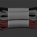 Practical Cotton Ropes in Gray and Red Bundled with White Straps