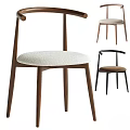 Modern Dining Chairs With Wooden Legs Metal Frames And Soft Upholstered Seats