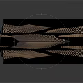 Advanced Space Propulsion System 3D Model With Black Brown And Blue Details