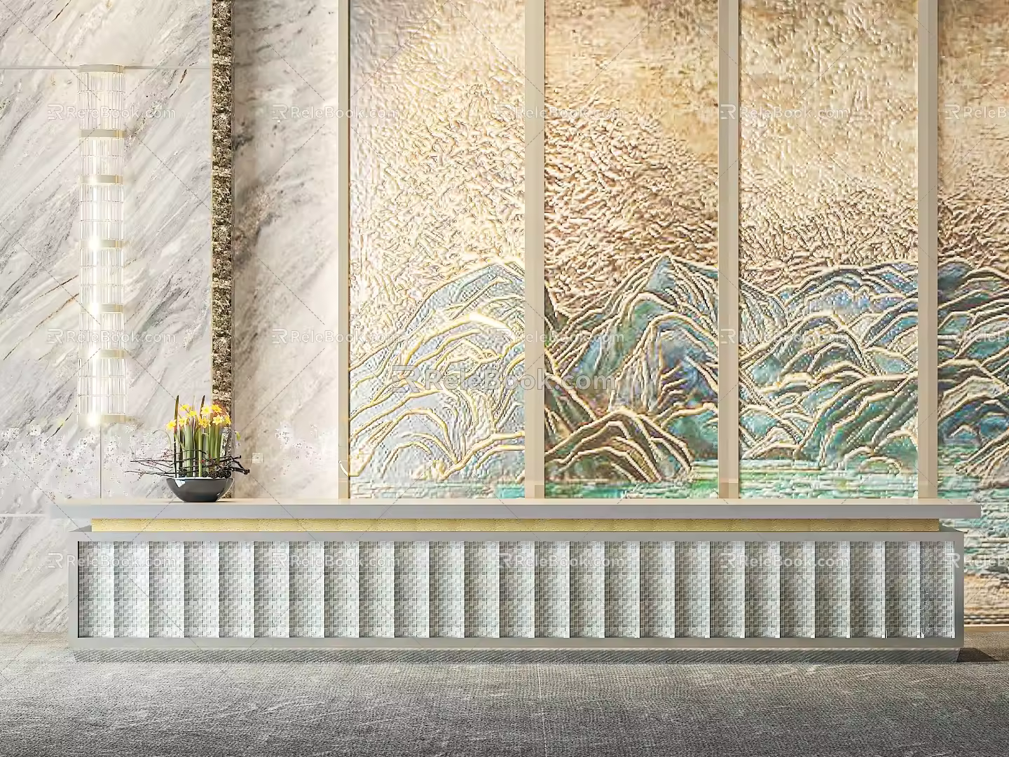 Front Desk 3d model