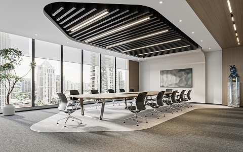 Modern Conference Room 3d model