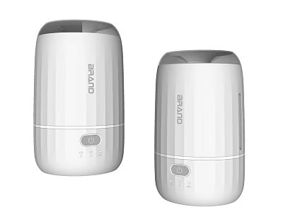 SEABO Two Daily Use Electrical Appliances with White Cylindrical Sleek Design 3d model