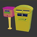 Mailbox mailbox tin mailbox old mailbox items 3d model