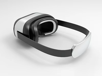 Industrial Equipment Advanced VR Headset With White And Black Design For Industrial Applications 3d model