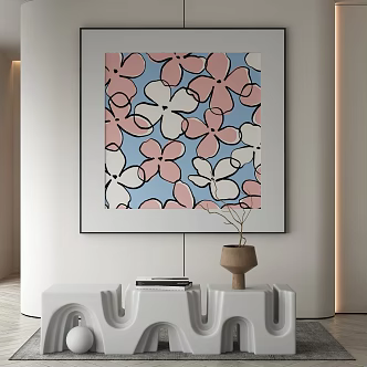 Modern Quiet Painting Oil Painting 3d model