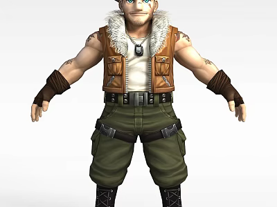 Game man 3d model