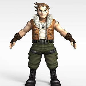 Game man 3d model