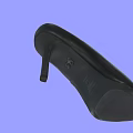 Women's Black High Heels with Pointed Toe and Stiletto Heel Elegant Formal Footwear Design
