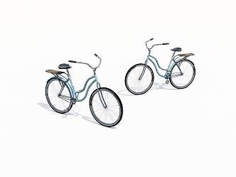 Old Bicycle 3d model