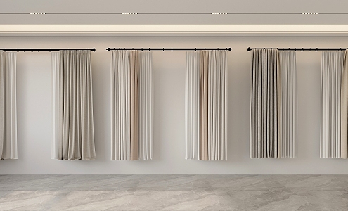 Modern Curtains 3d model