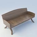 Natural Wood Garden Decorative Bench With Simple Design For Outdoor Landscaping Areas