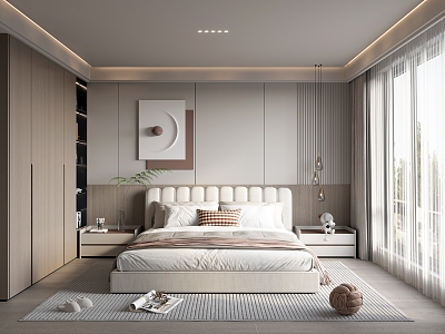 Modern Bedroom Home Decoration Full House Custom Master Bedroom model