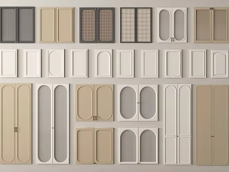Door panel dado 3d model