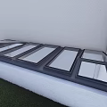 Skylight hanging over the lighting well 3d model