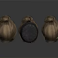 Fashionable Wigs as Daily Life Products with Decorative Hats and Accessories