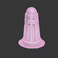 Stone Pillar With Dome Shaped Top Arched Openings Brick Like Base And Classical Design