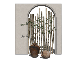 Quiet Potted Plant Ornaments 3d model