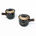 Decoction casserole old object 3d model