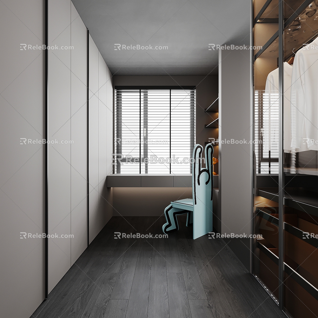 Cloakroom wardrobe dresser 3d model