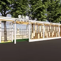Reading Corridor Leisure Pavilion Reading Corridor 3d model