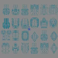 Traditional Chinese Red Paper Cutting Wall Decor With Double Happiness Ornamental Designs