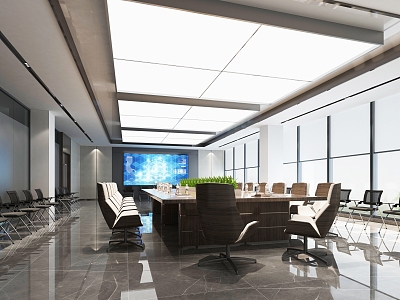 Modern Conference Room 3d model