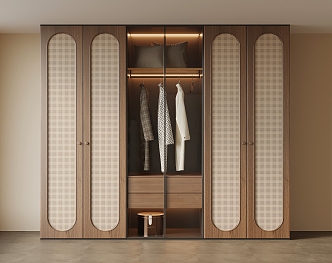 Middle style wardrobe 3d model