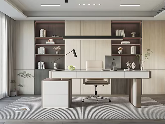 Modern study 3d model
