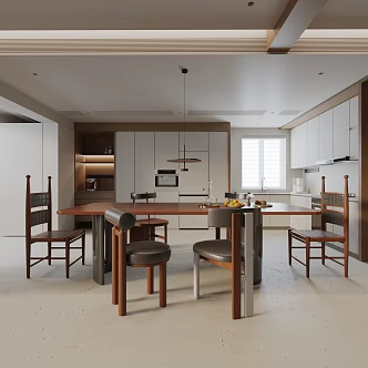 Modern table combination 3d model