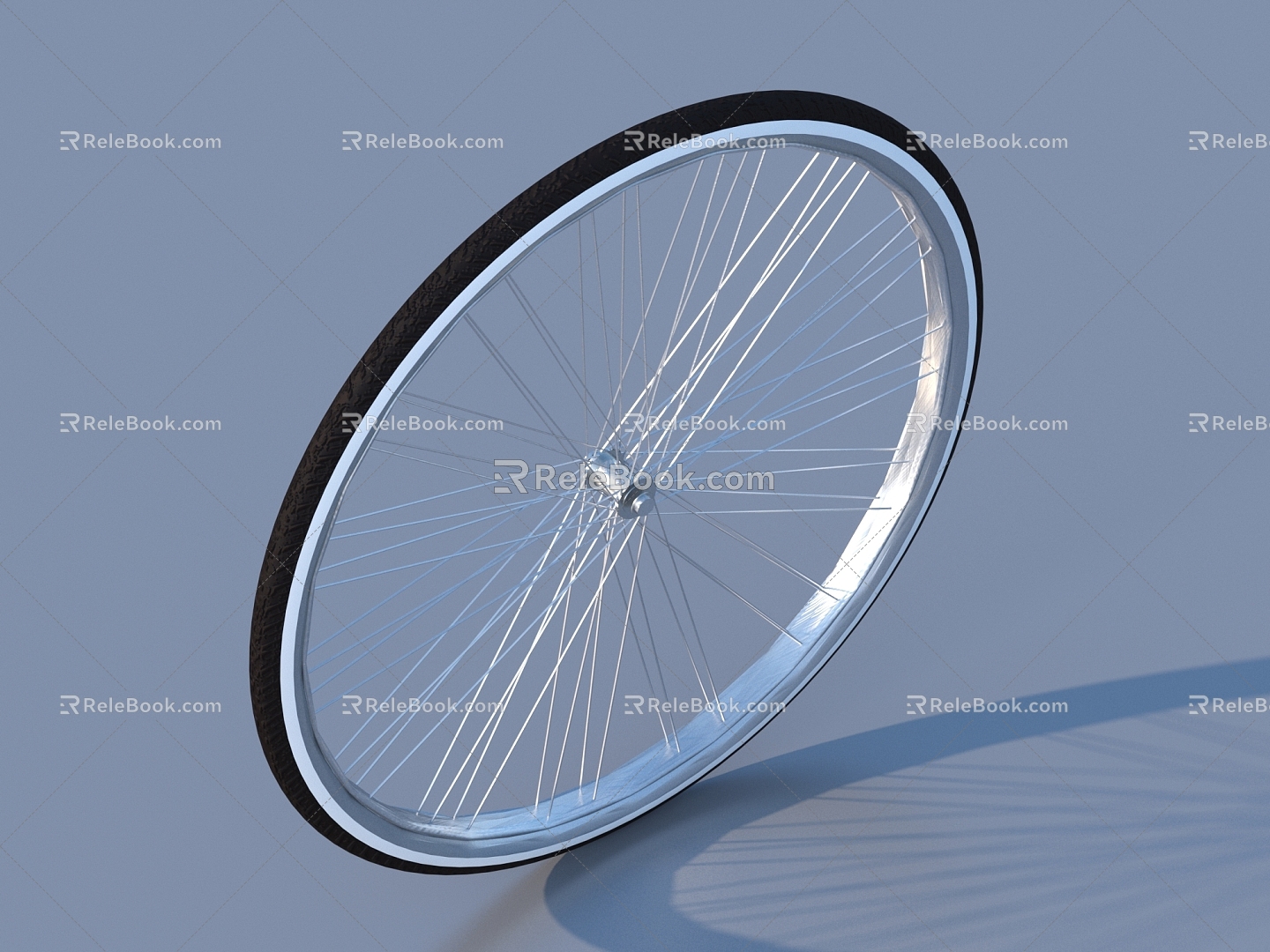 wheel hub wheel bicycle tire 3d model