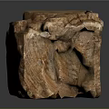 Natural Rustic Wooden Decorative Block With Organic Texture For Home