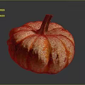 Fresh Orange And White Striped Pumpkin As Healthy Seasonal Cooking Ingredient