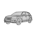 White SUV Car With Modern Exterior Design Sleek Body And Alloy Wheels