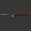 Rocket rocket launcher to air weapon to air missile shoulder missile shoulder rocket 3d model