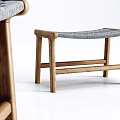Nordic Shoe Changing Stool 3d model