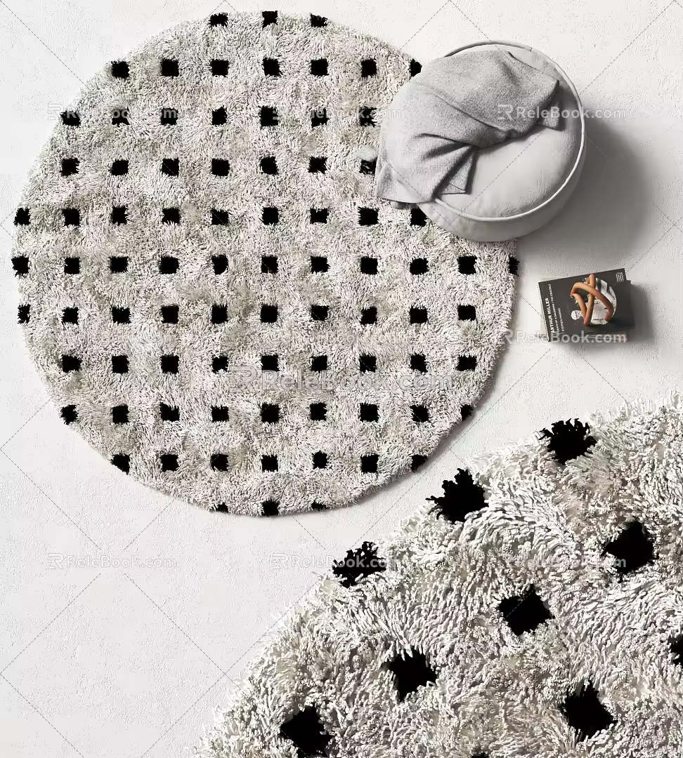 Modern Round Carpet 3d model