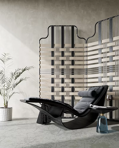 Modern Recliner Leisure Recliner 3d model