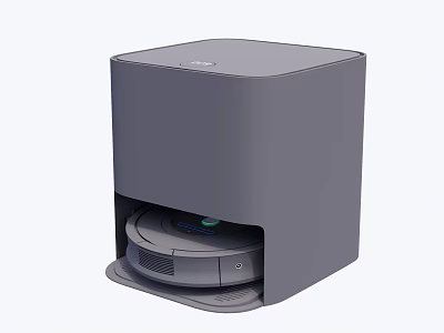 Intelligent Machine Robot Vacuum Cleaner With Automatic Docking Charging Station 3d model