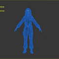 3D Female Character In Green Utility Overalls With Functional Pockets And Boots