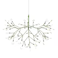 Branch Shaped Modern Chandelier With Multiple Light Bulbs For Decorative Lighting 3d model