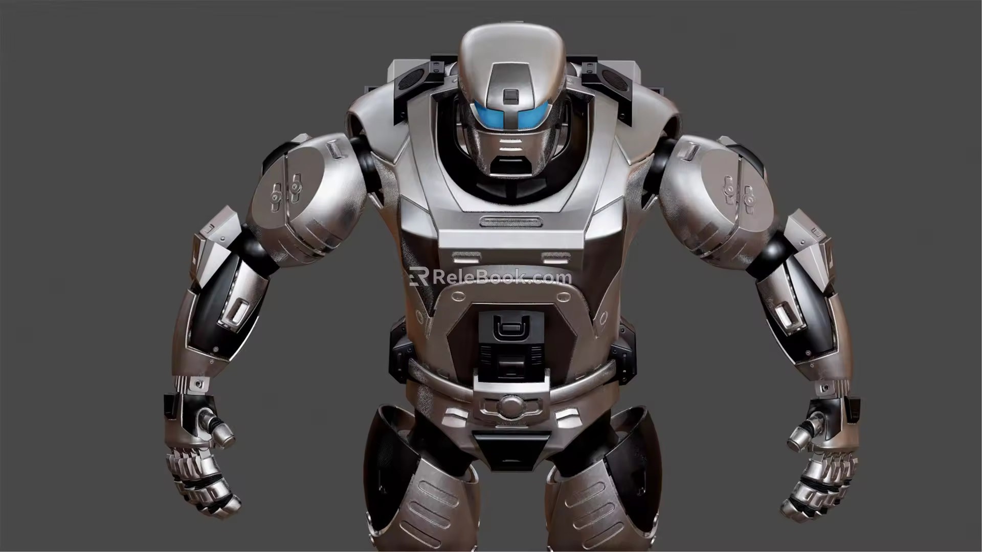 Security robot Modern robot 3d model