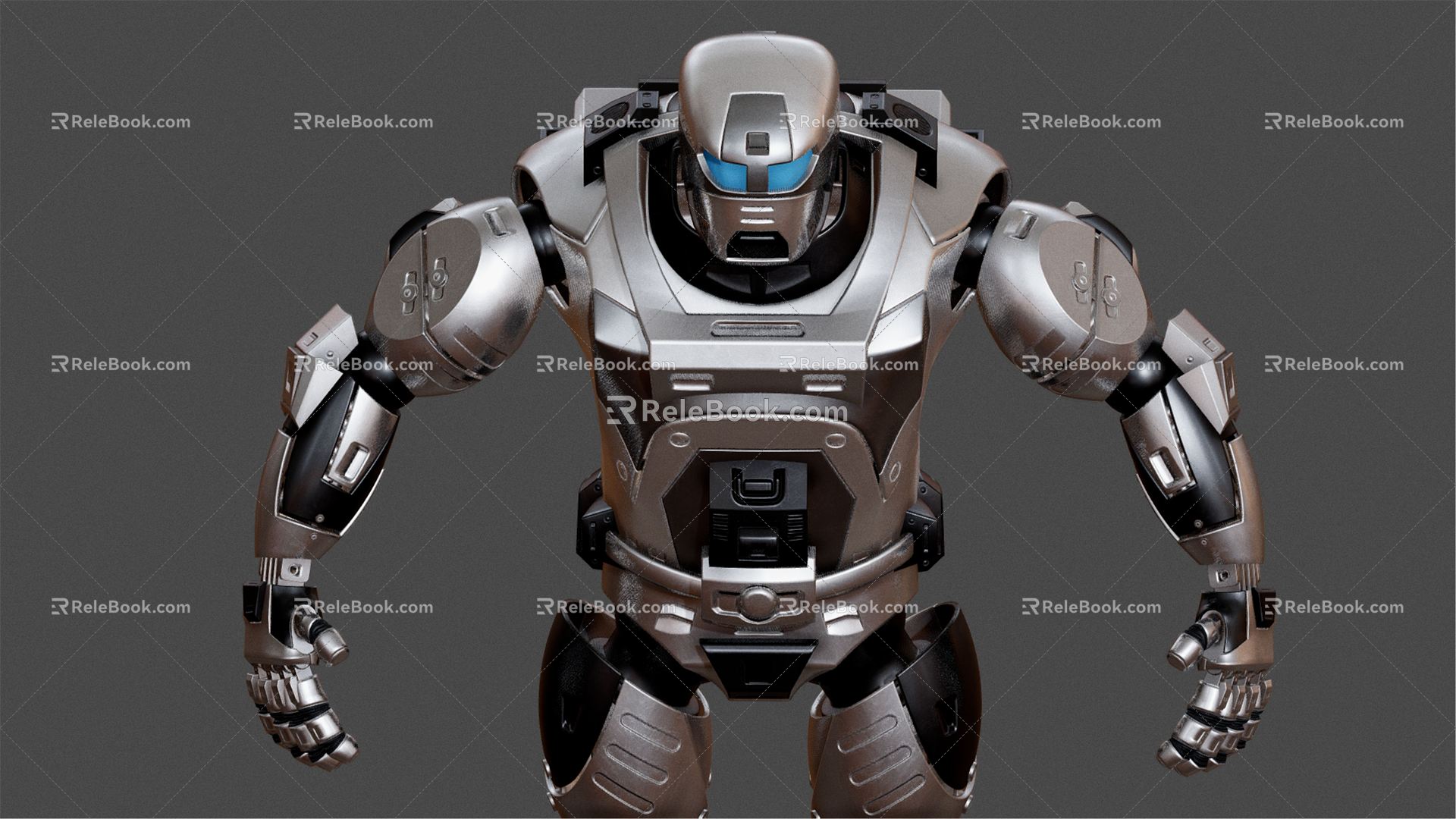 Security robot Modern robot 3d model