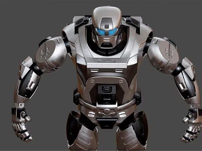 Security robot Modern robot 3d model