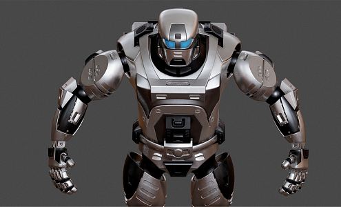 Security robot Modern robot 3d model