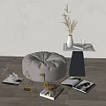 modern sofa stool cushion pedal sofa stool cushion 3d model