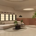 Warm Minimalist Beauty Salon Reception Area With Soft Earthy Tones And Stylish Elegant Interior Design